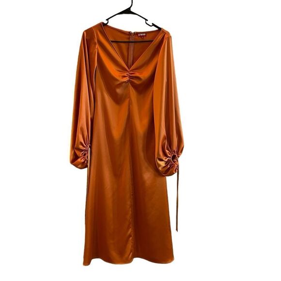STAUB Sofia Maxi Dress Orange size 4 - Picture 6 of 12